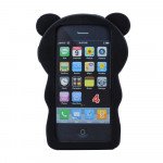 Wholesale iPhone 4S 4 3D Bear Case (Black)